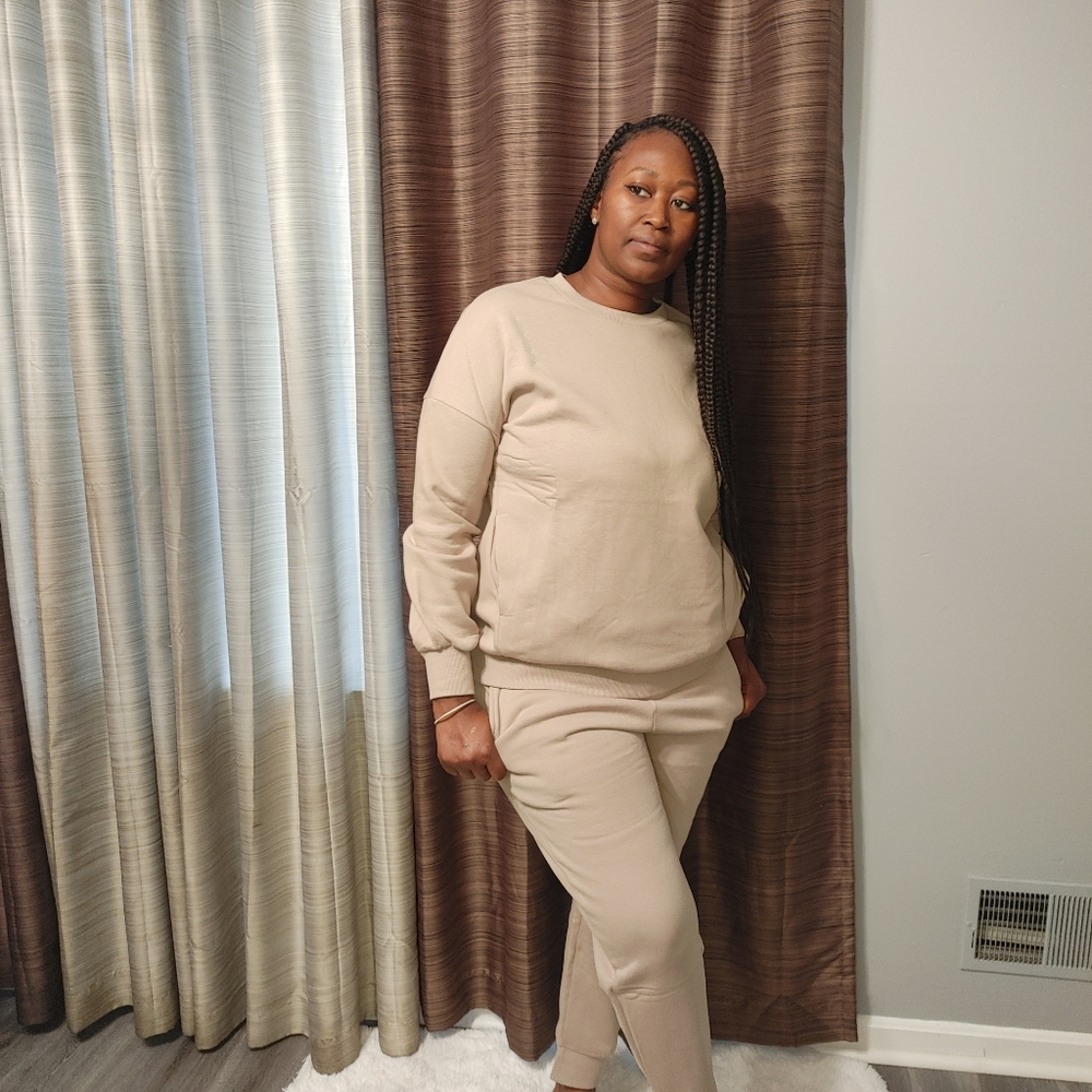 Fleece lined jogger setb